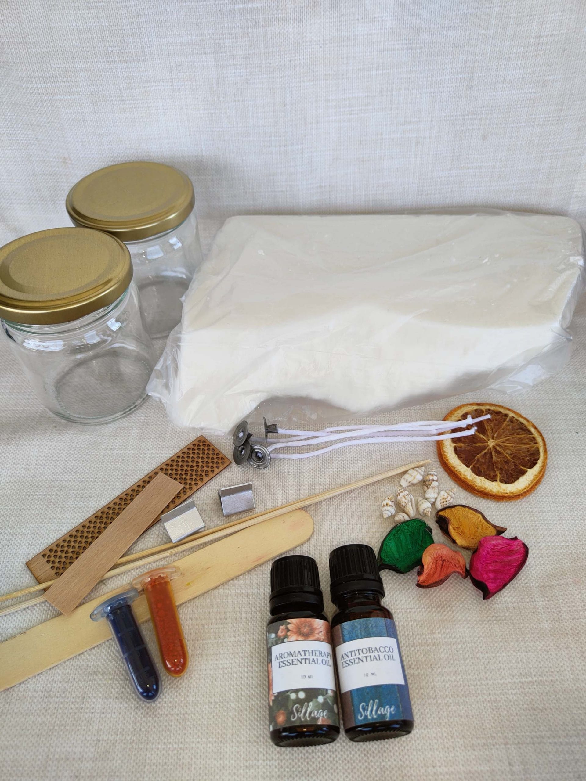 0 Natürel Soya Wax Mum Yapım Seti Mum Yapımı Malzemeleri Mum Yapma Seti