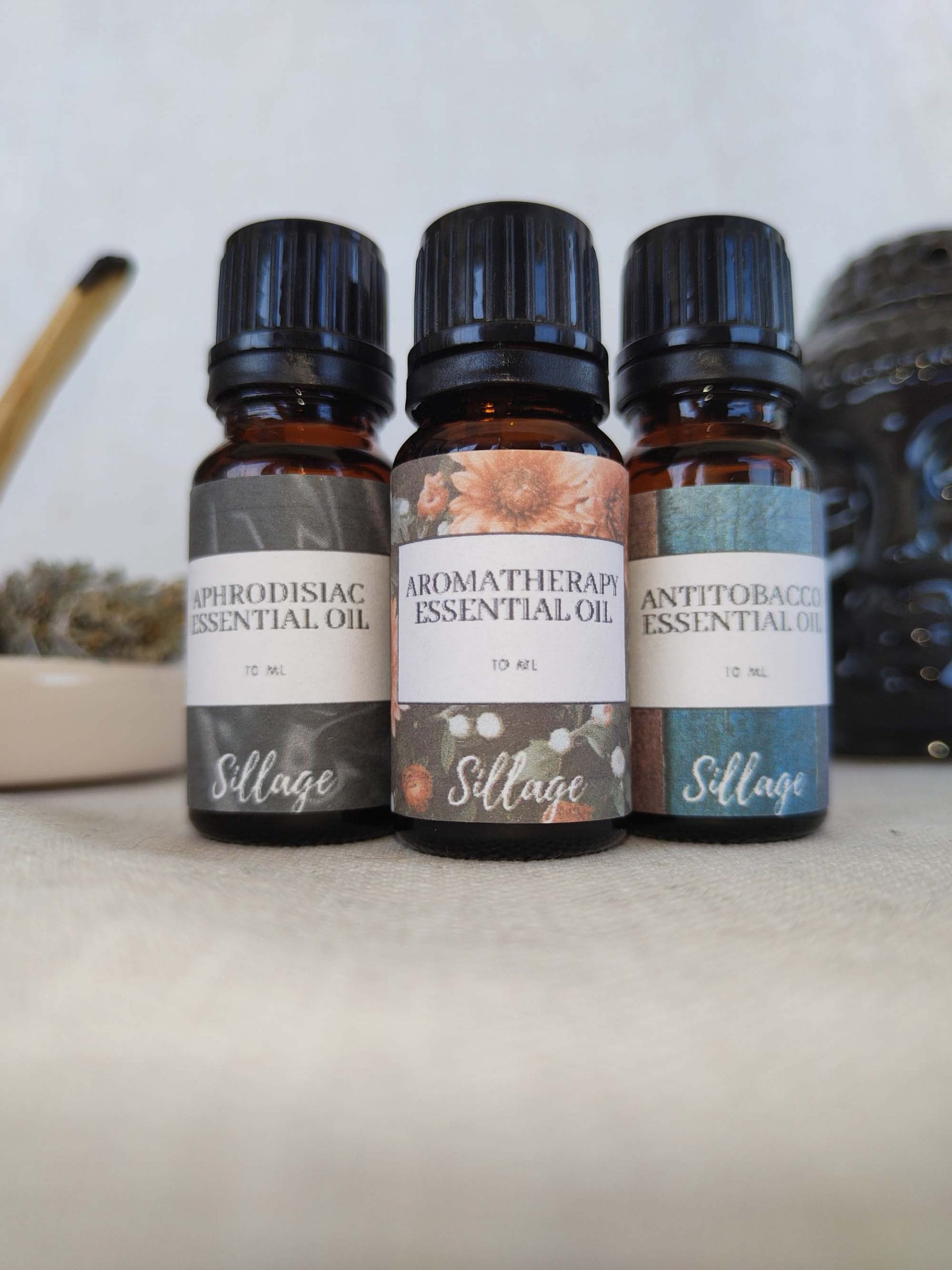 Aromaterapi Afrodizyak Antitobacco Saf Uçucu Yağ Karışım Meditasyon Yoga Buhurdanlık Koku Esans 10ml
