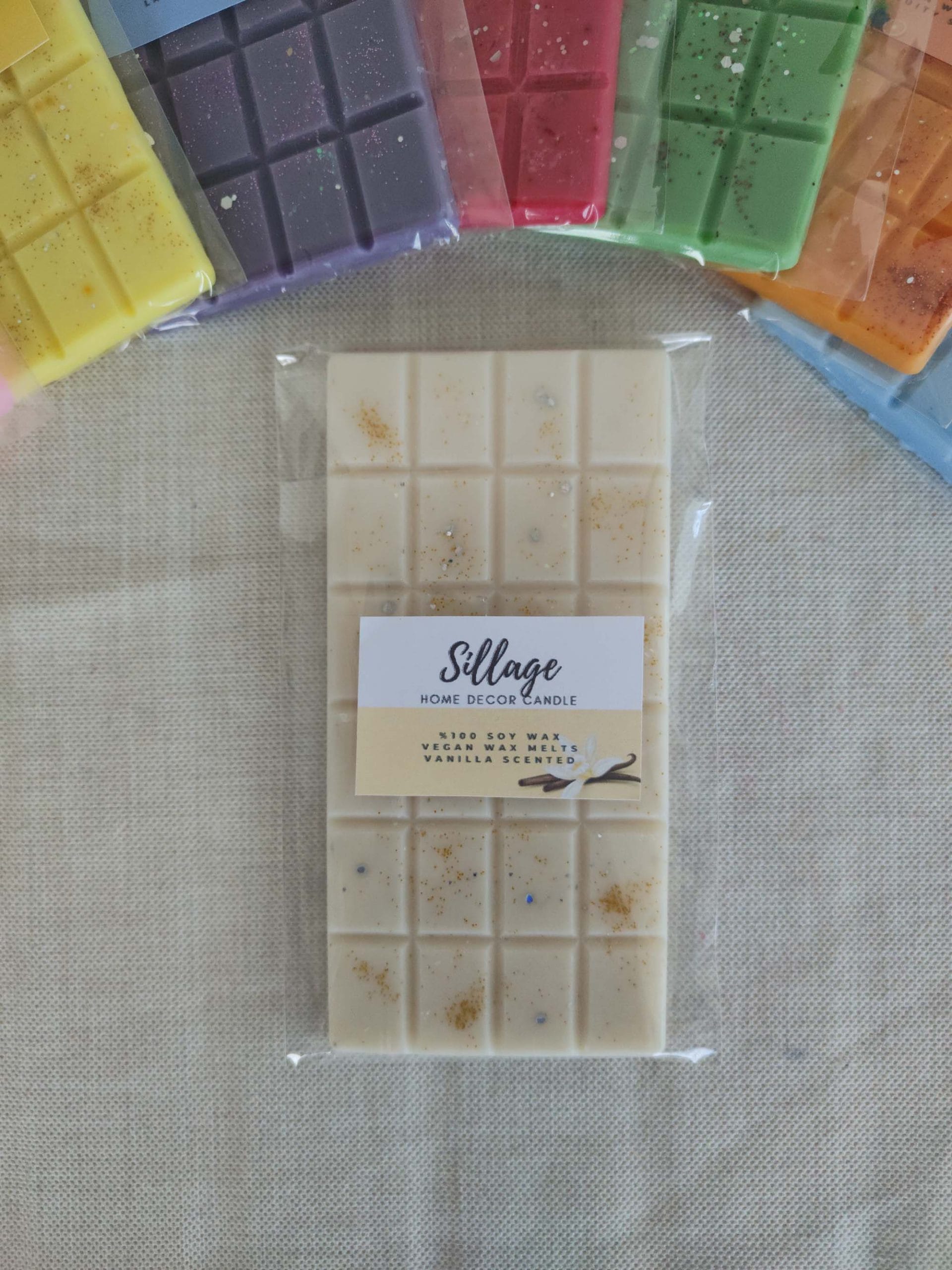 Buhurdanlık Koku Tableti Vanilya Vegan Soya Wax Melts Buhurdanlık Mumu görsel 1