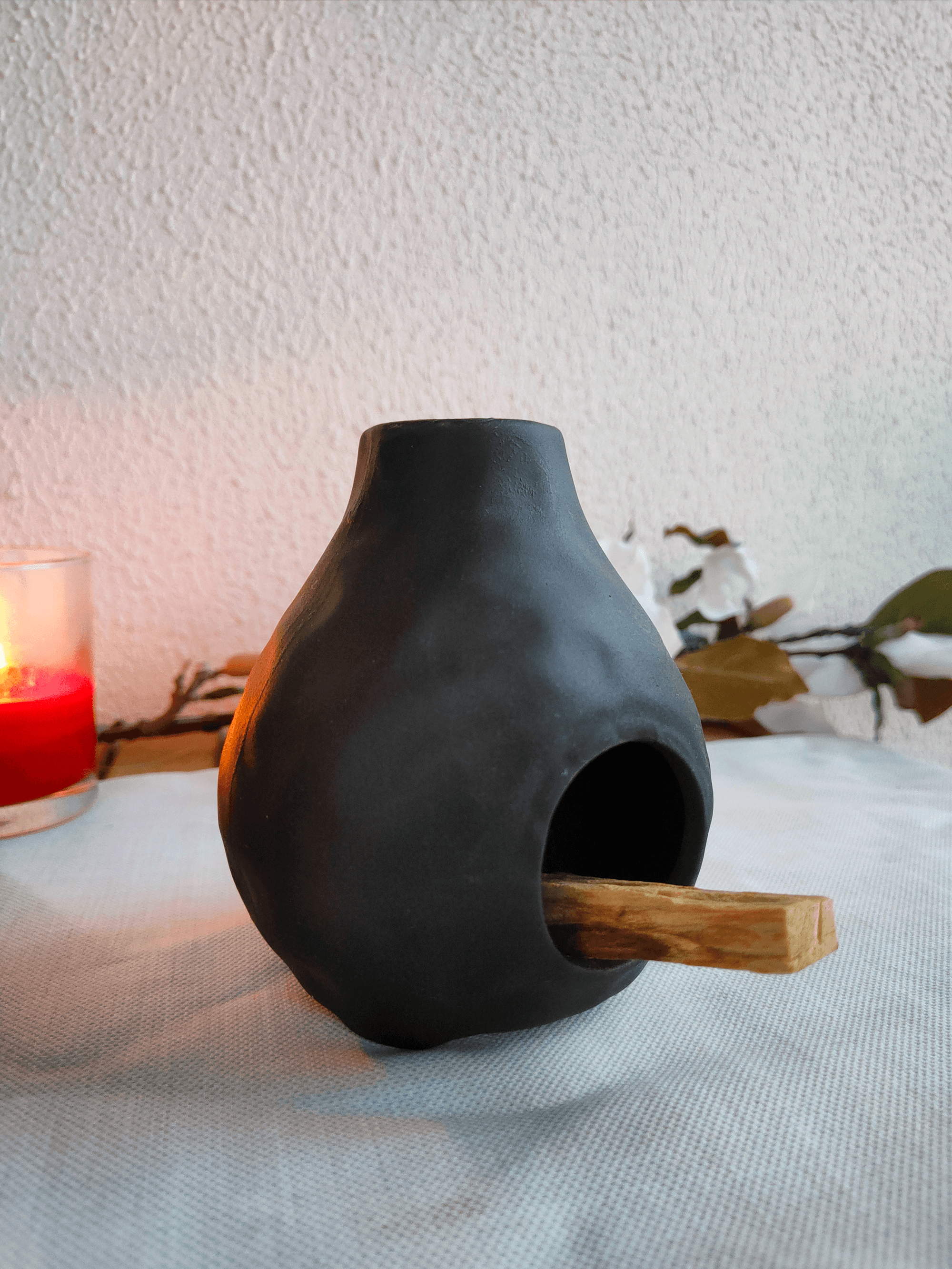 Palo Santo Tütsülük Bacalı Tasarım Şömine Tütsü Kabı 1 adet Palo Santo Hediyeli
