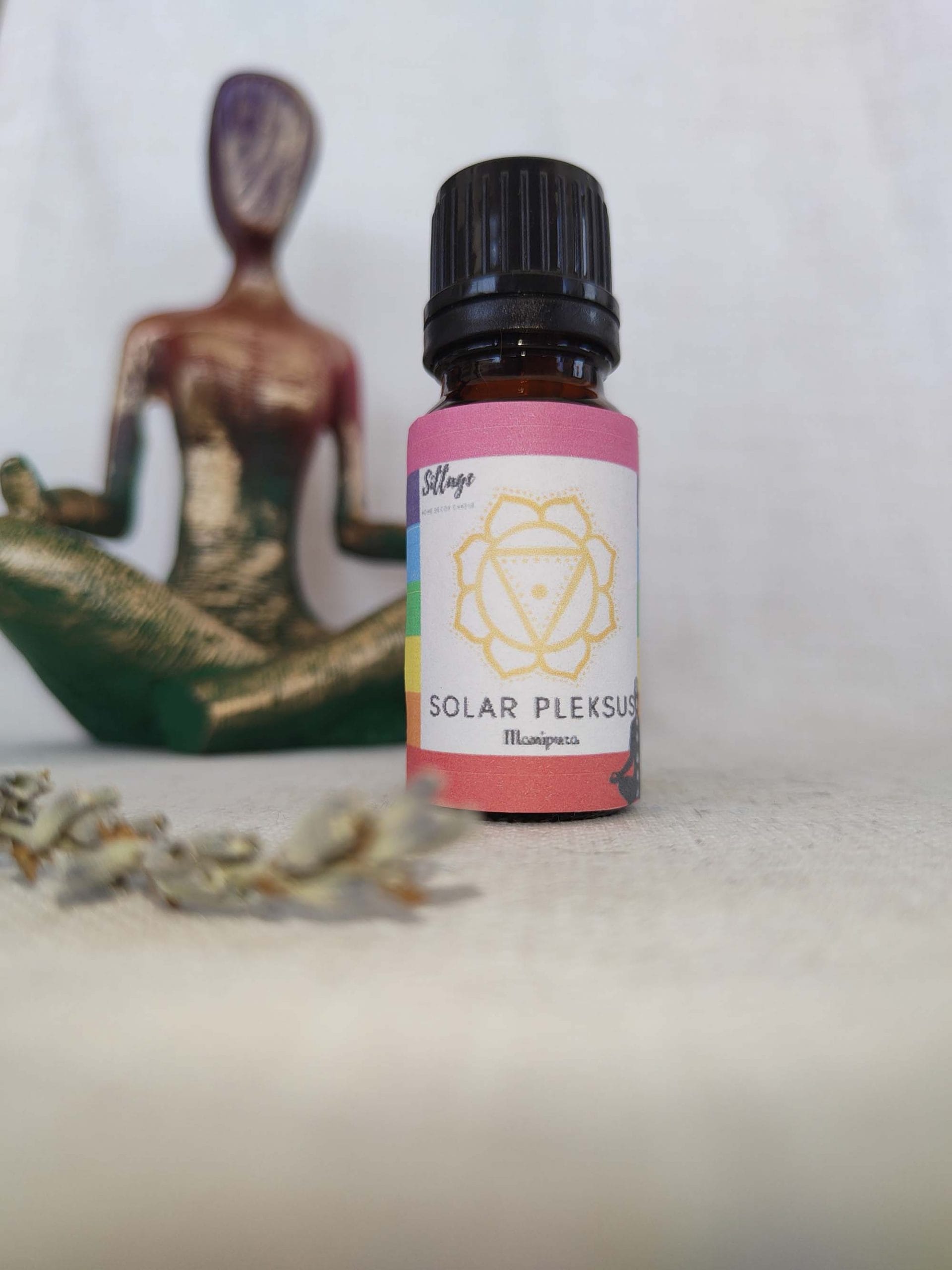 Solar Pleksus Çakra Saf Aromaterapi Uçucu Yağ Karışımı Meditasyon Yoga Buhurdanlık Kokusu Esans 10ml