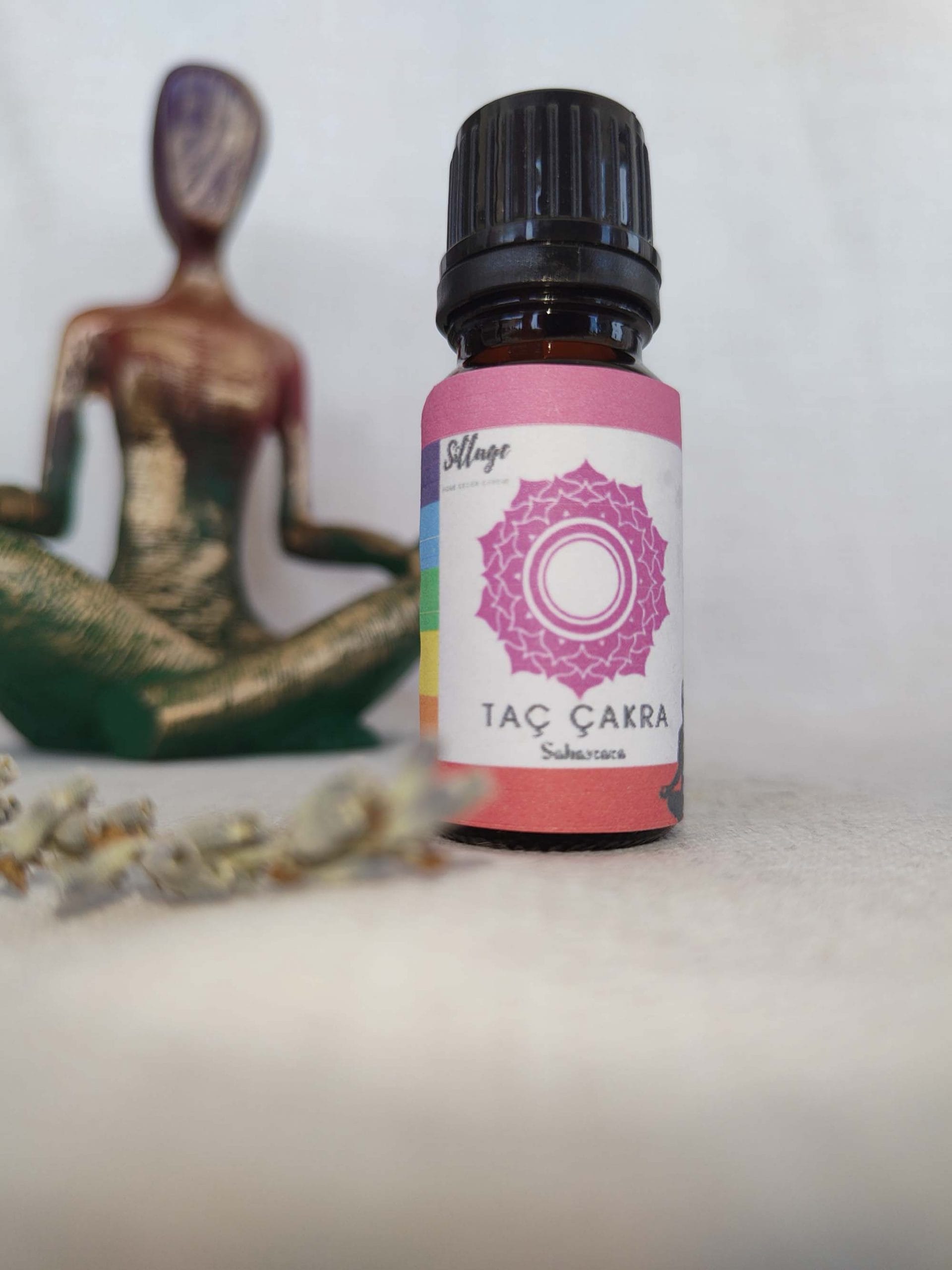 Taç Çakra Saf Aromaterapi Uçucu Yağ Karışımı Meditasyon Yoga Buhurdanlık Kokusu Esans 10ml