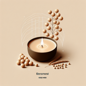 Soya wax ile yapılmış doğal mumlar.